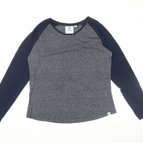 TOG24 Women's Blue Size 12 Jersey Long Sleeve T-Shirt