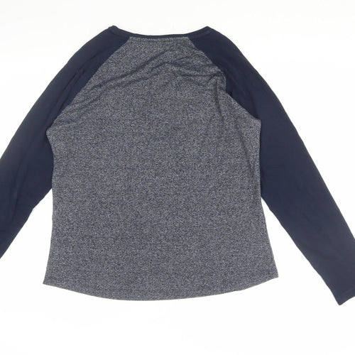 TOG24 Women's Blue Size 12 Jersey Long Sleeve T-Shirt