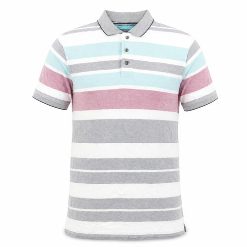 Maine Striped Polo Shirt, Men's Small, Multicoloured Cotton