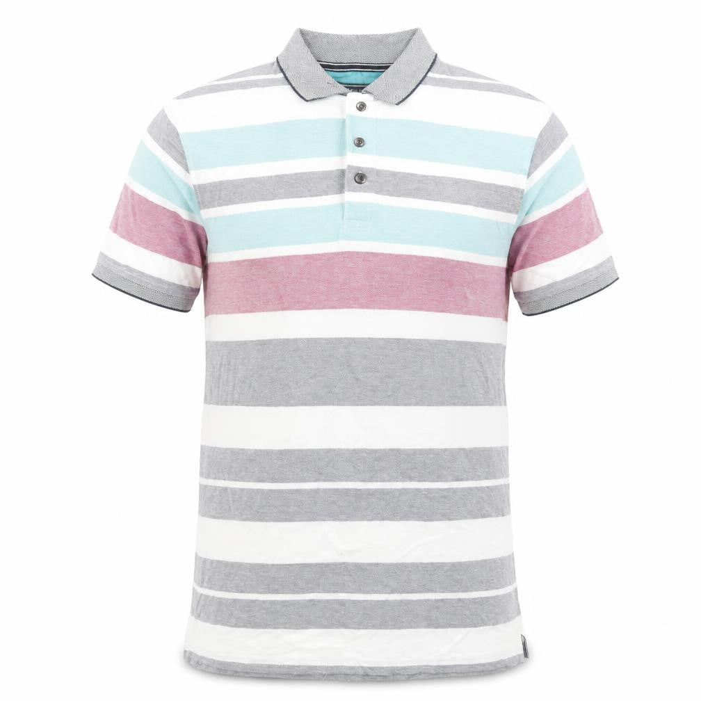 Maine Striped Polo Shirt, Men's Small, Multicoloured Cotton