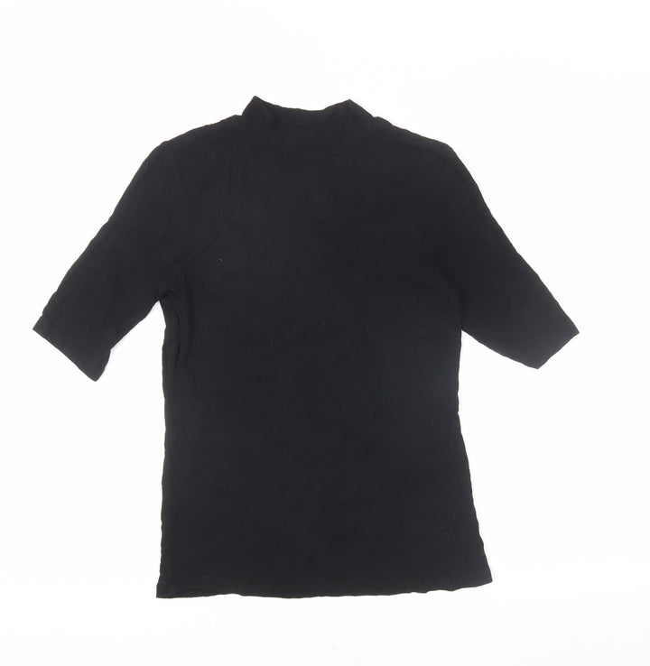 Vero Moda Black Mock Neck Women's T-Shirt Size S