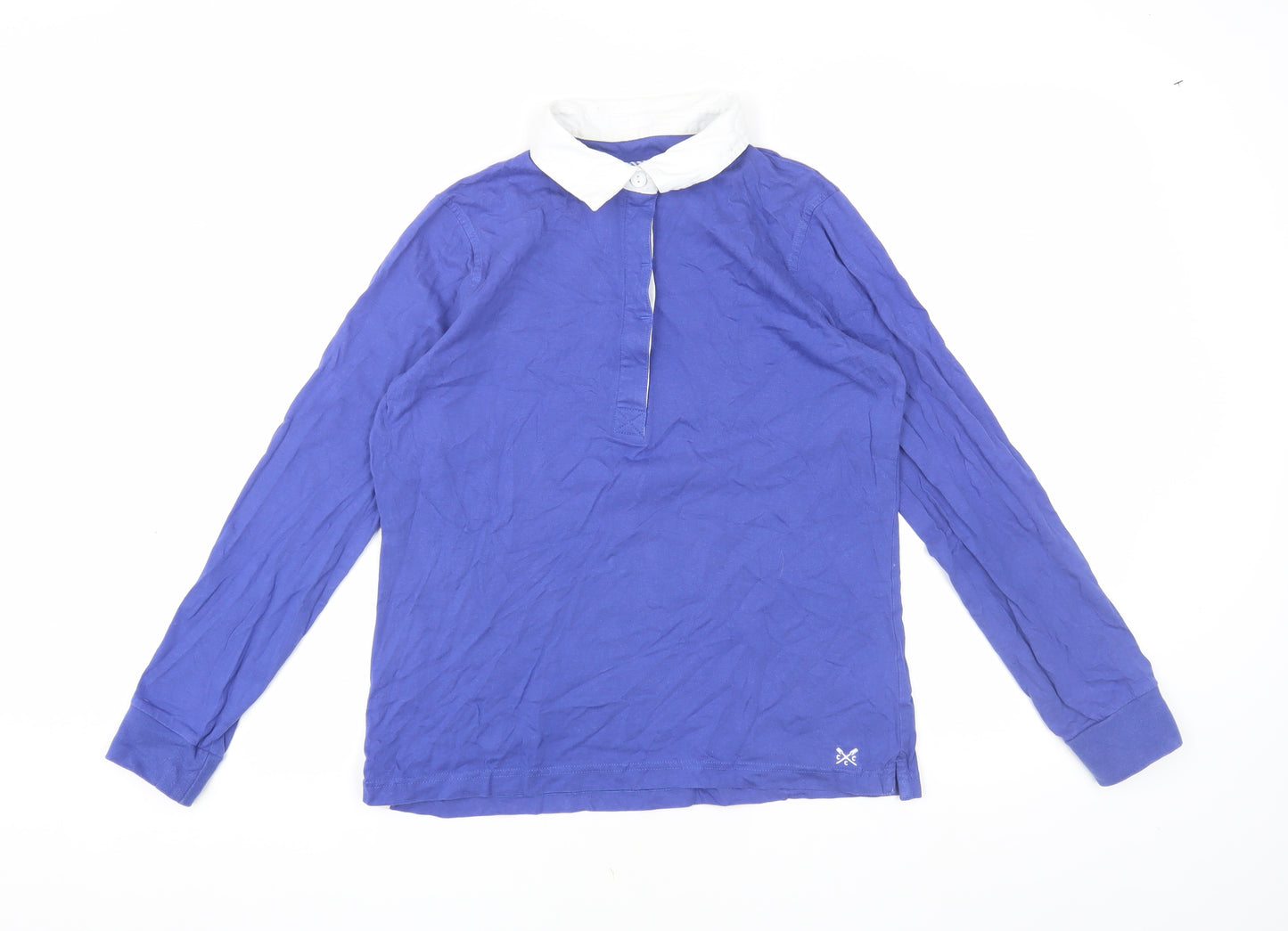 Crew Clothing Women's Blue Polo Shirt Size 10
