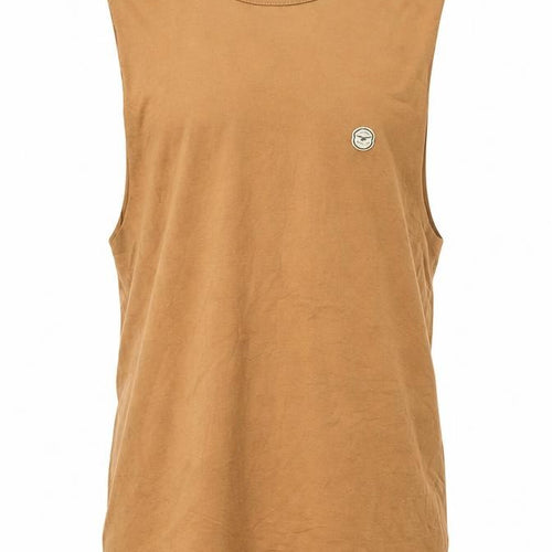 Le Breve Men's Brown Sleeveless T-Shirt Size S