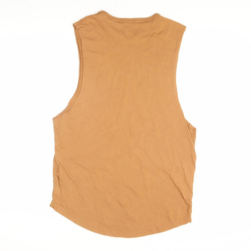 Le Breve Men's Brown Sleeveless T-Shirt Size S
