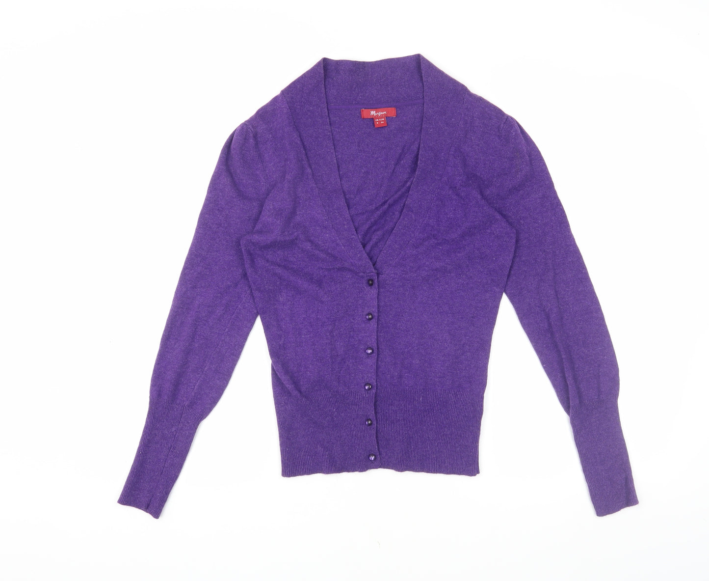 Monsoon Women's Purple Cardigan V-Neck Size 8