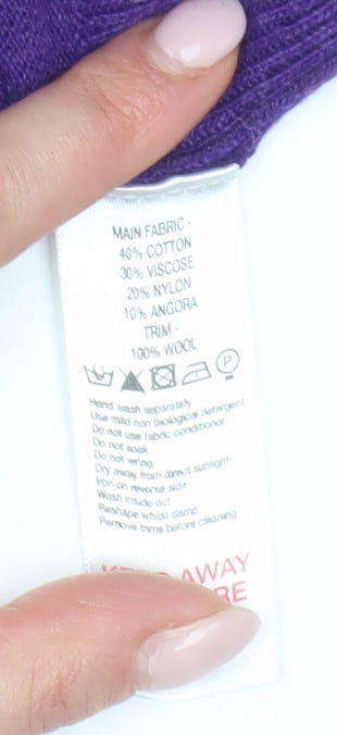 Monsoon Women's Purple Cardigan V-Neck Size 8