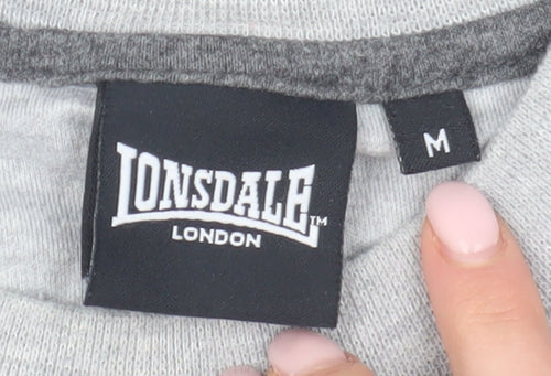 Lonsdale Men’s Grey Sleeveless T-Shirt M
