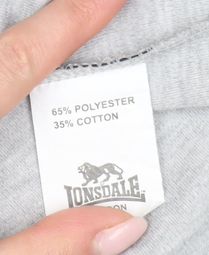 Lonsdale Men’s Grey Sleeveless T-Shirt M
