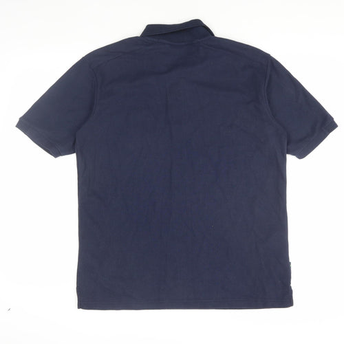 Slazenger Men's Blue Polo Shirt M Short Sleeve Sports