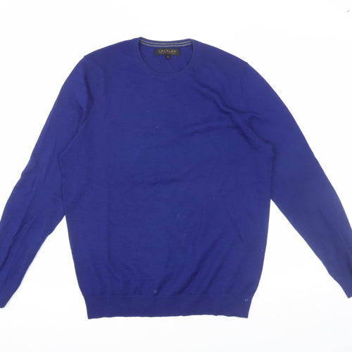 Lachlan Men's Blue Pullover Jumper M