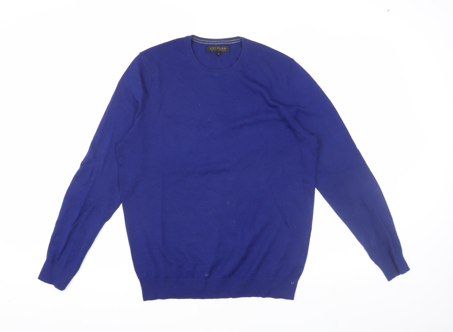 Lachlan Men's Blue Pullover Jumper M