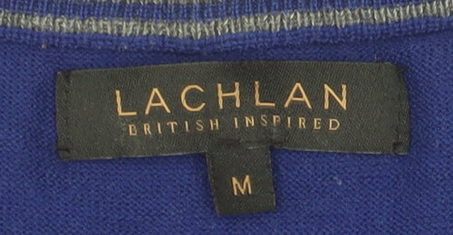 Lachlan Men's Blue Pullover Jumper M