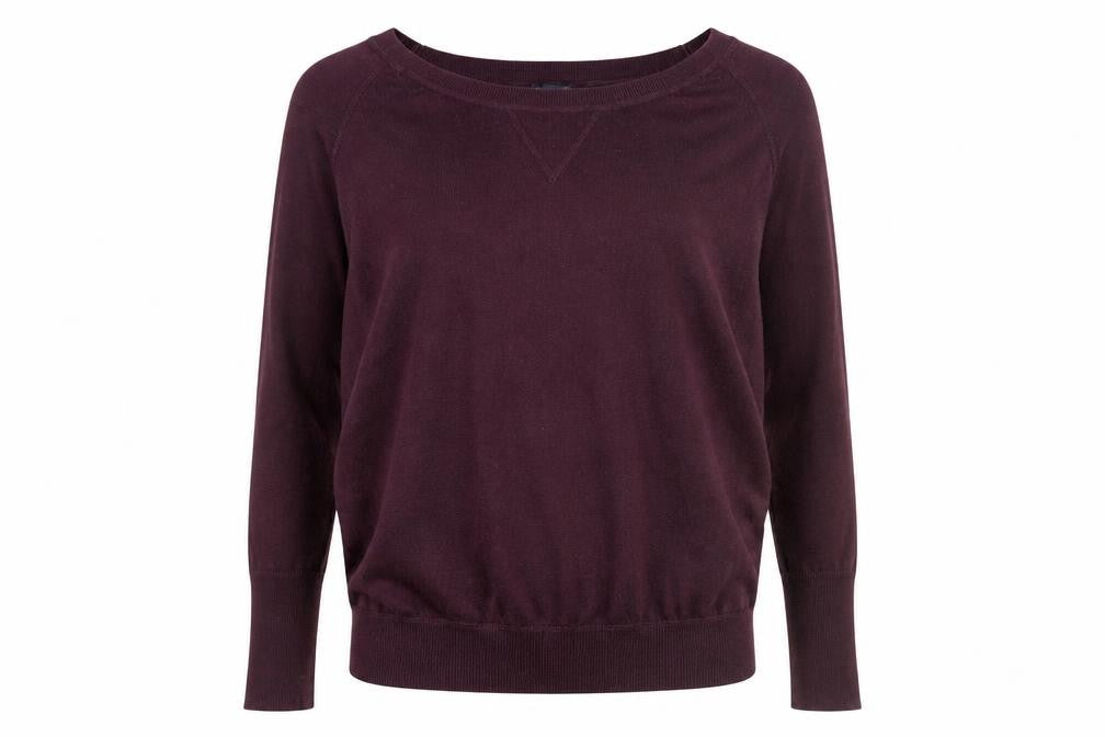 Front view of Gap Women's Purple jumper, S, Boat Neck