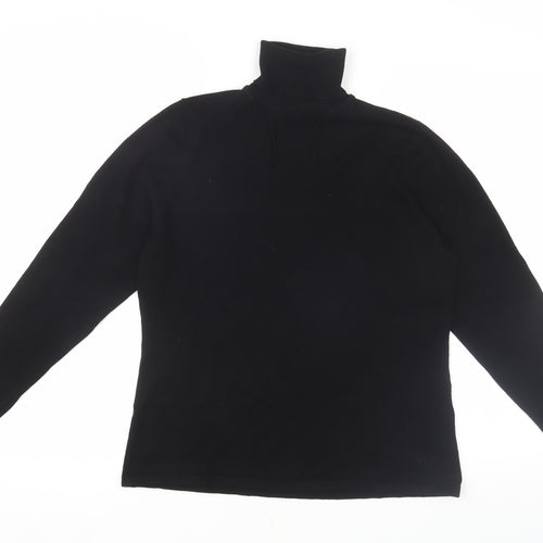 Windsmoor Women's Black High Neck Blouse, M
