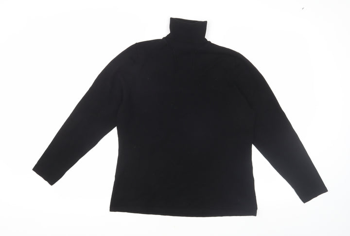 Windsmoor Women's Black High Neck Blouse, M