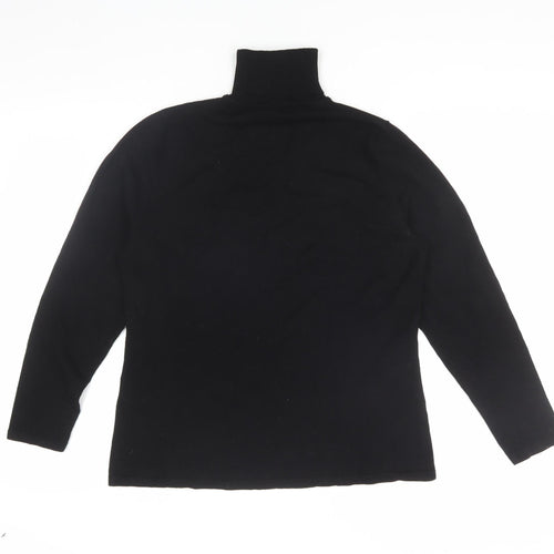 Windsmoor Women's Black High Neck Blouse, M