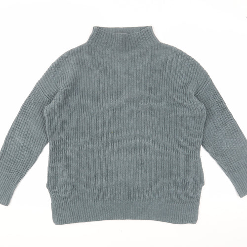 Max Studio Women's Grey Jumper S Mock Neck