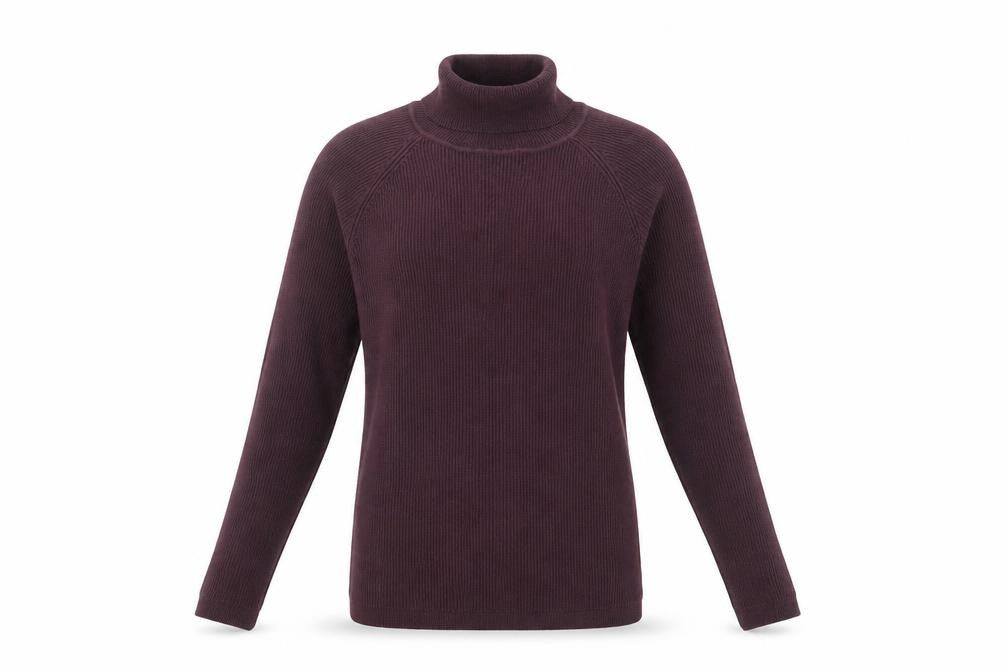 Broken Standard Unisex Purple Roll Neck Jersey T-Shirt S