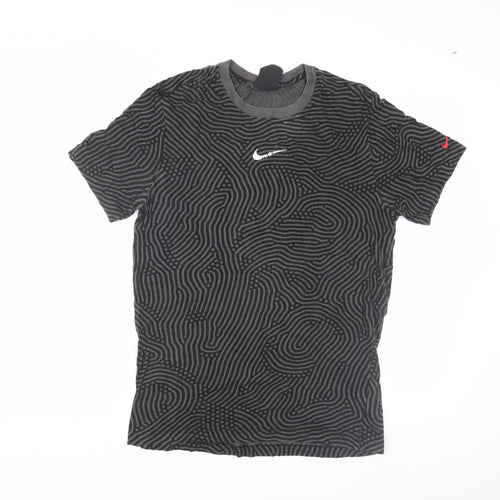 Nike Men Black S Graphic Print T-Shirt
