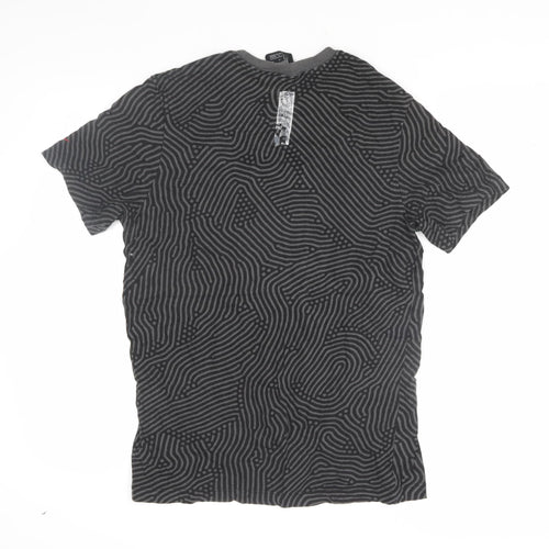 Nike Men Black S Graphic Print T-Shirt