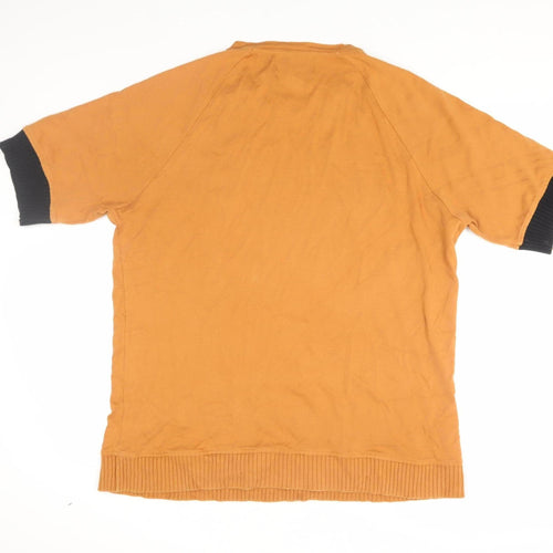 Raf Simons Men's Brown Crew Neck T-Shirt Size 14