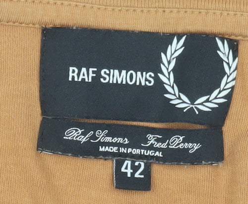 Raf Simons Men's Brown Crew Neck T-Shirt Size 14