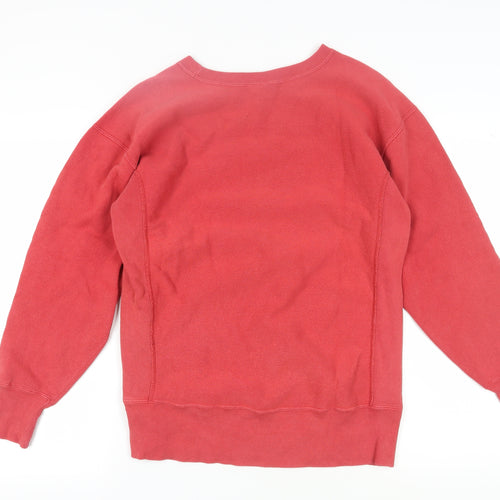 Champion Mens Red Pullover Sweatshirt Large