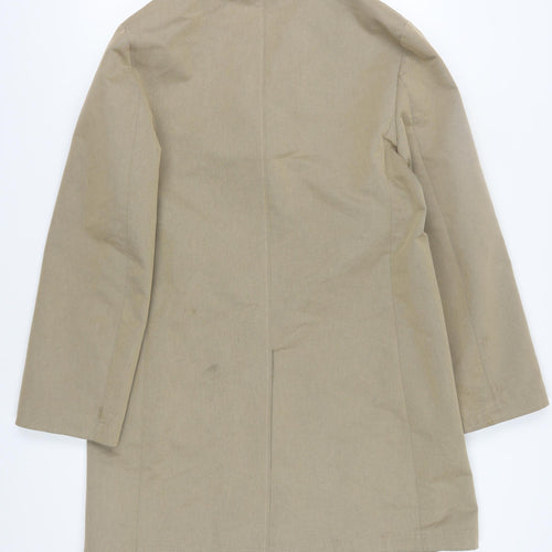 French Connection Men's Beige Cotton Overcoat Size L