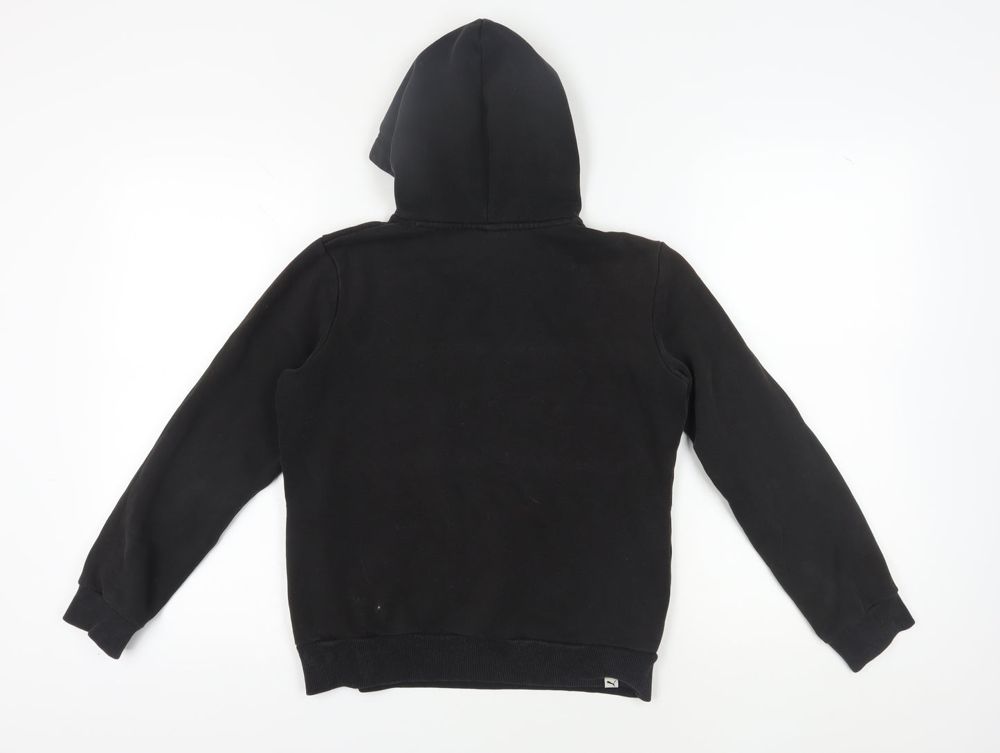 Puma Black Unisex Hoodie - Size 10, Logo Hoodie