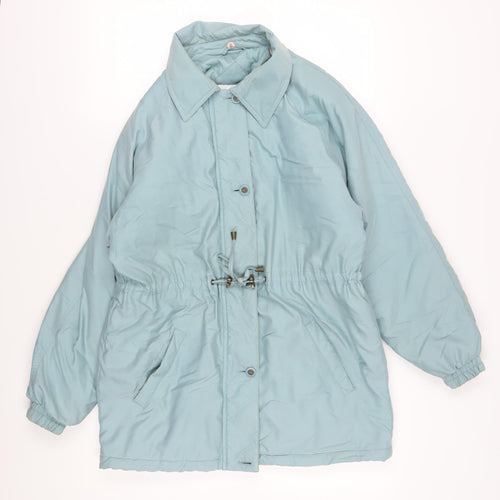 Berkertex Women's Blue Parka Jacket Size 10