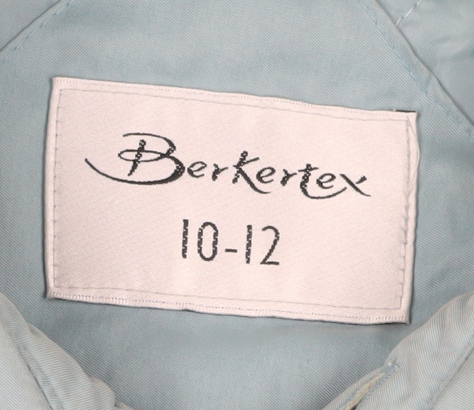 Berkertex Women's Blue Parka Jacket Size 10