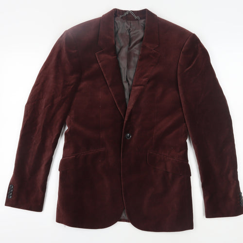 Topman Men's Brown Velvet Blazer Size 36R