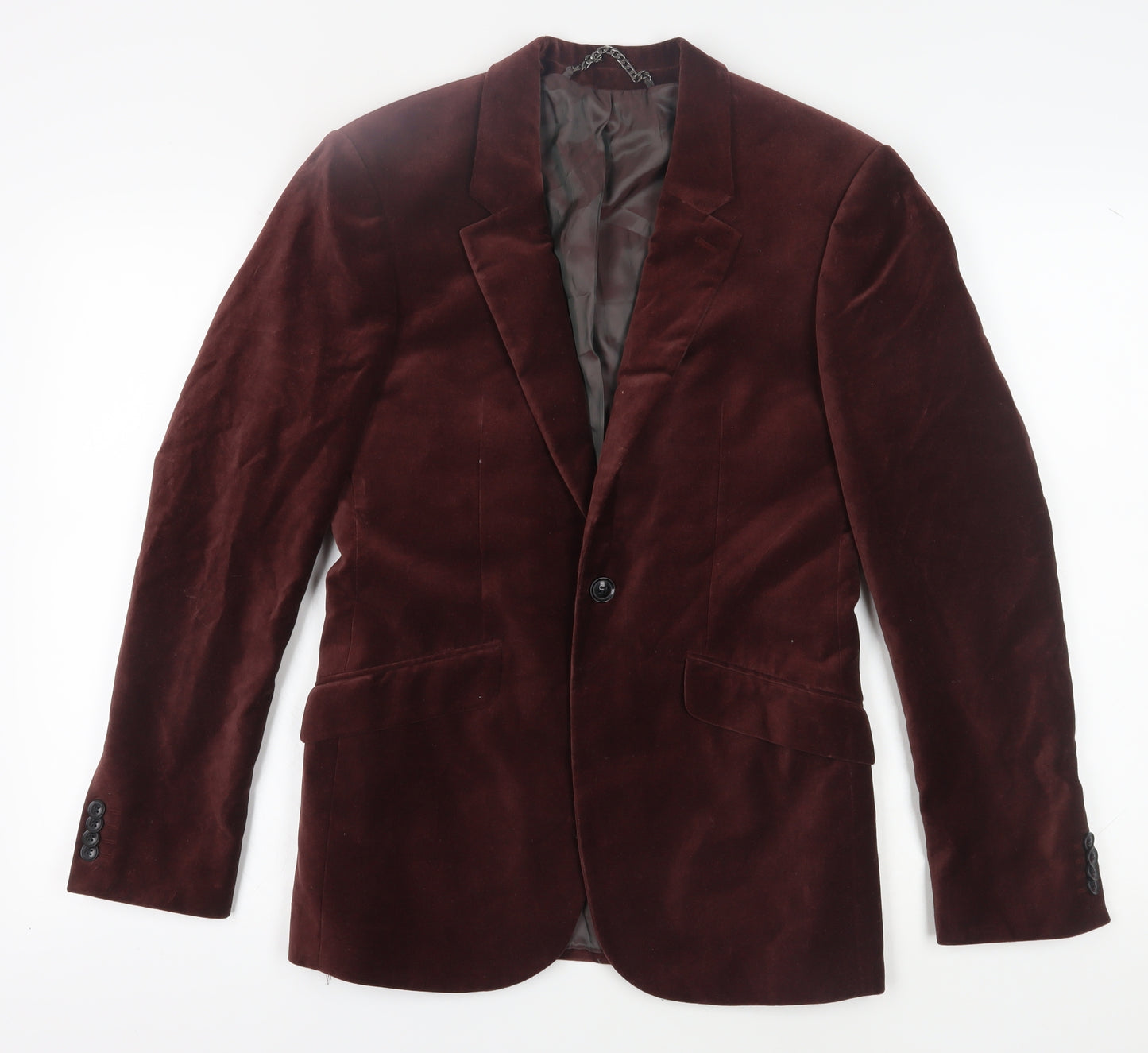 Topman Men's Brown Velvet Blazer Size 36R