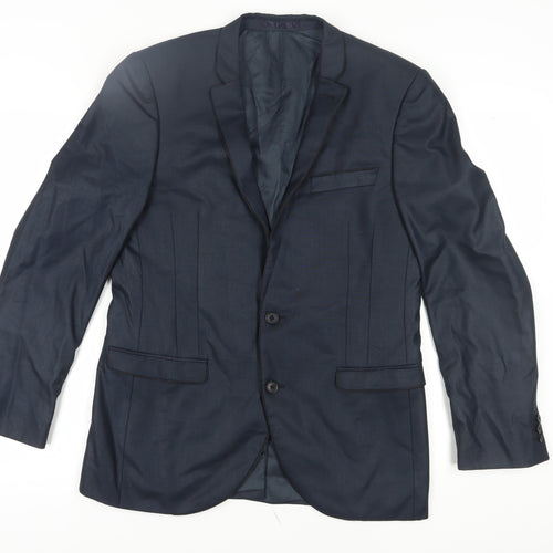 Next Men's Blue Blazer Size 40 Regular Fit Business
