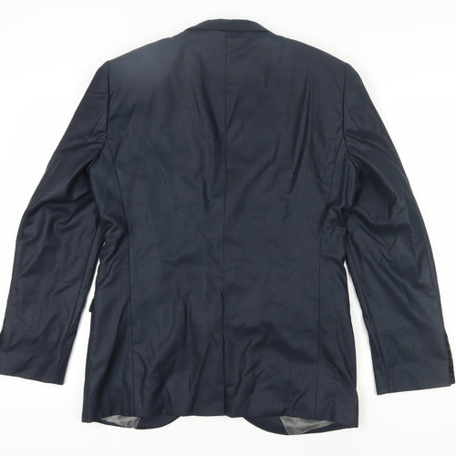 Next Men's Blue Blazer Size 40 Regular Fit Business