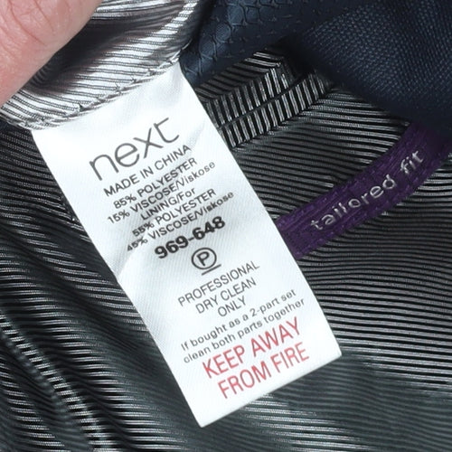 Next Men's Blue Blazer Size 40 Regular Fit Business
