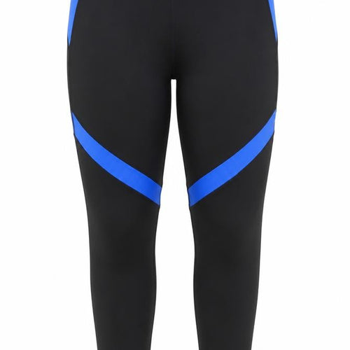 Fashion World Women's Black & Blue XL Leggings