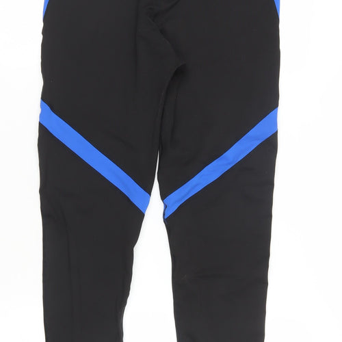 Fashion World Women's Black & Blue XL Leggings