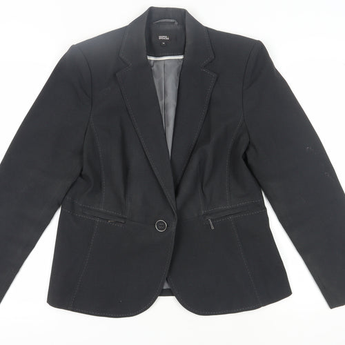 Marks and Spencer Women's Black Suit Jacket Size 16