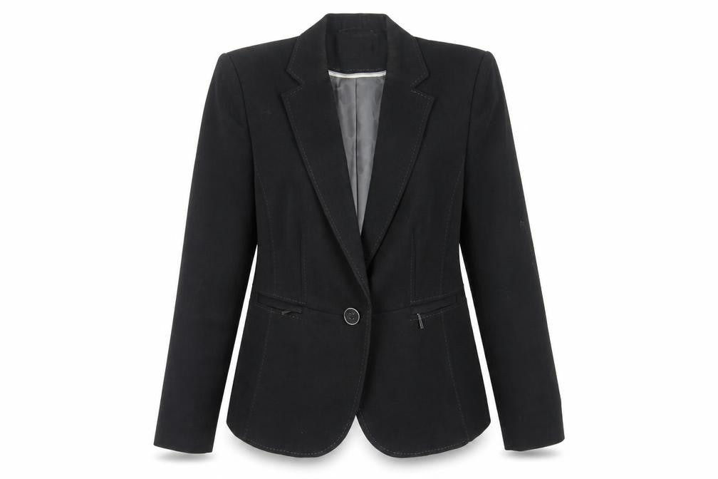 Front view of Marks & Spencer Women's Black Suit Jacket, size 16