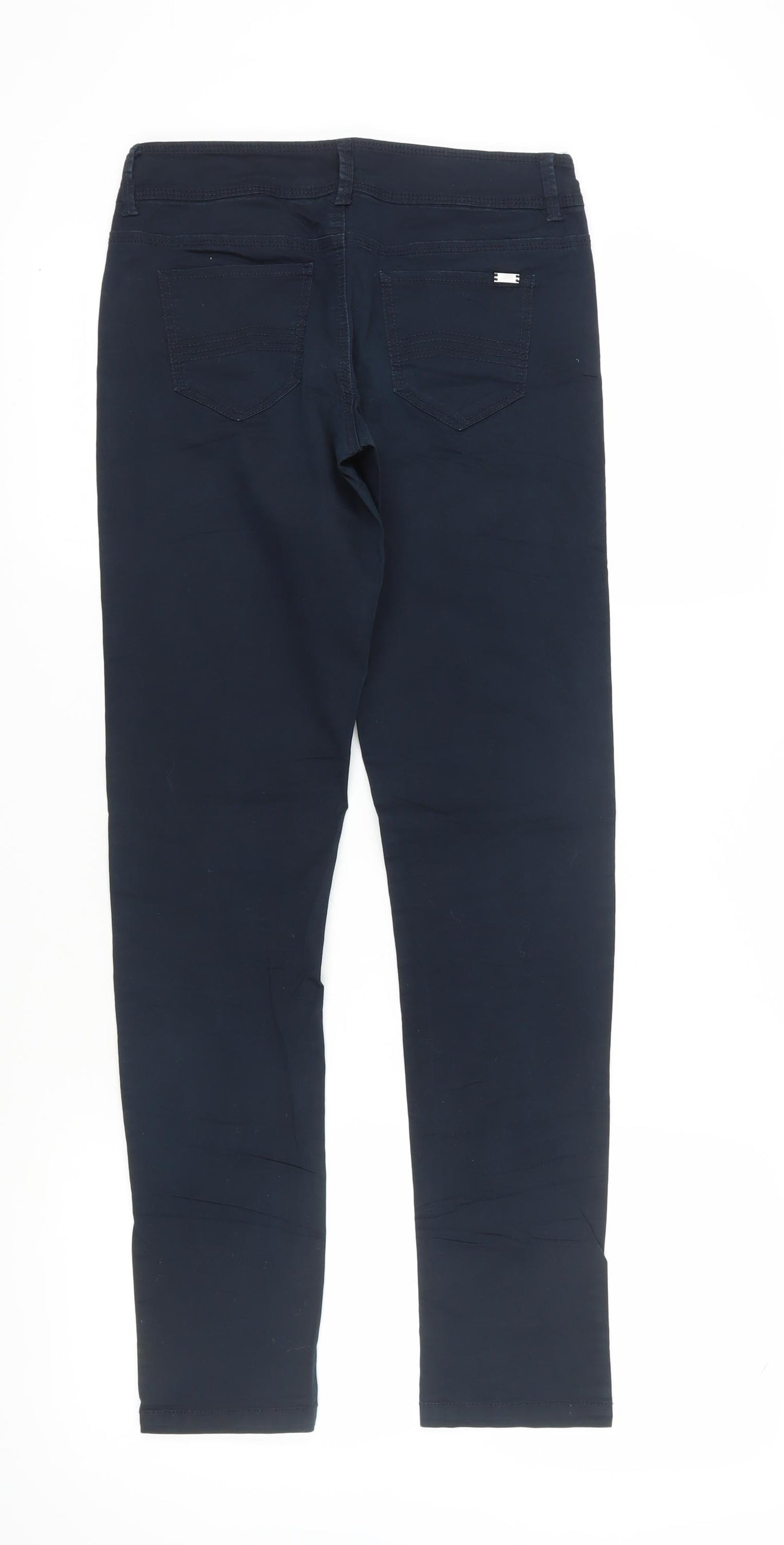 Reserved Women's Black Skinny Trousers Size 6 Cotton