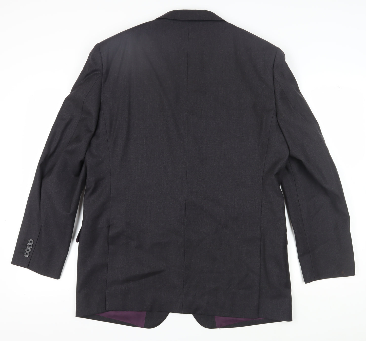 T.M. Lewin Men's Grey Wool Blazer Size 44R Formal