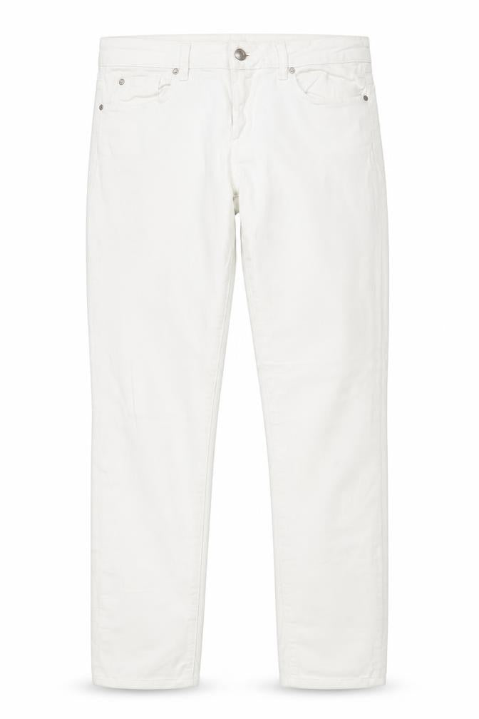 Front view of ESPRIT Women’s White Skinny Jeans, size UK 12