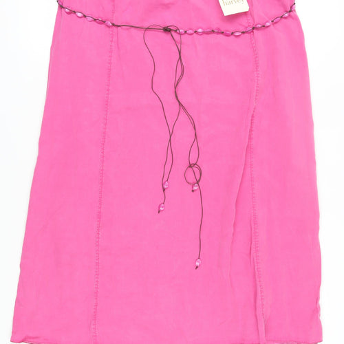Ann Harvey Women's Pink Plus Size Beaded Skirt