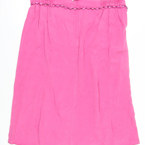 Ann Harvey Women's Pink Plus Size Beaded Skirt