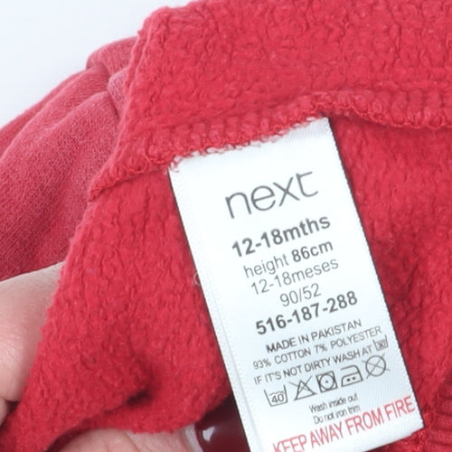 Next Red Unisex Baby Pullover Jumper, 12-18 Months