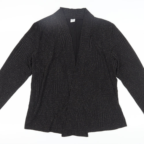 Cotton Traders Women's Black Cardigan, Size 18 - Elegant Knit