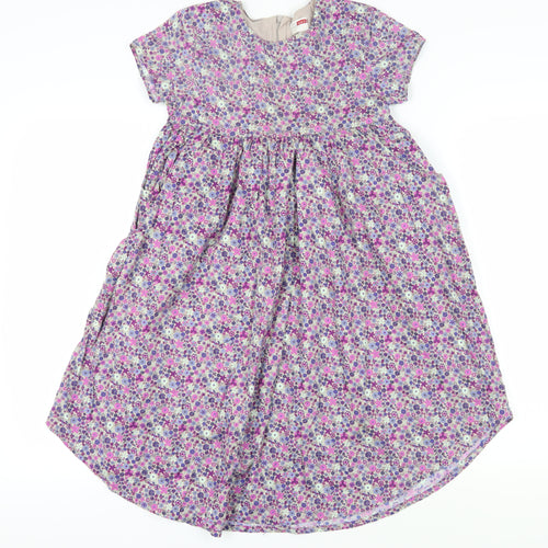 Name It Girls Multicoloured Floral A-Line Dress, 9 Years