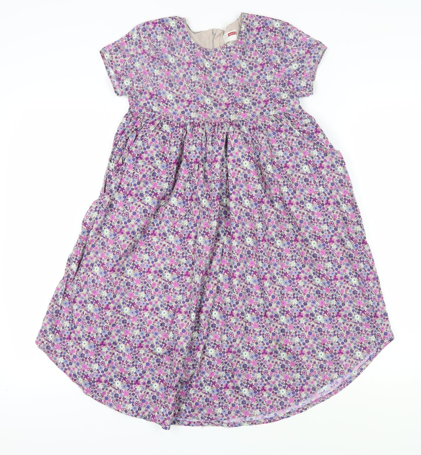 Name It Girls Multicoloured Floral A-Line Dress, 9 Years