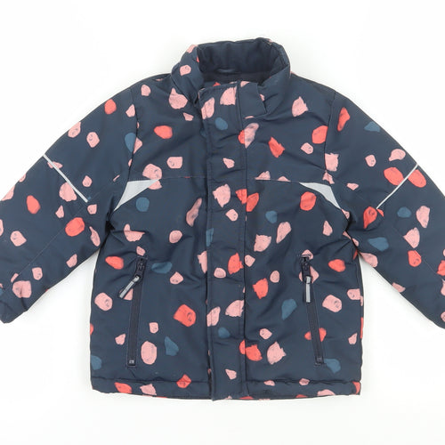H&M Girls Multicoloured Puffer Jacket, 4 Years, Reflective